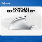 Right Rearview Mirror Cover Bracket, Compatible with Tesla Model 3 2017-2024, Side Mirror Base Cover Replacement Part, Suitable for Tesla Model 3 Accessories（Chrome）
