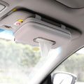 Car Tissue Holder, Sun Visor Napkin Holder, Car Visor Tissue Holder, Luxury PU Leather Backseat Tissue Case Holder (Grey)