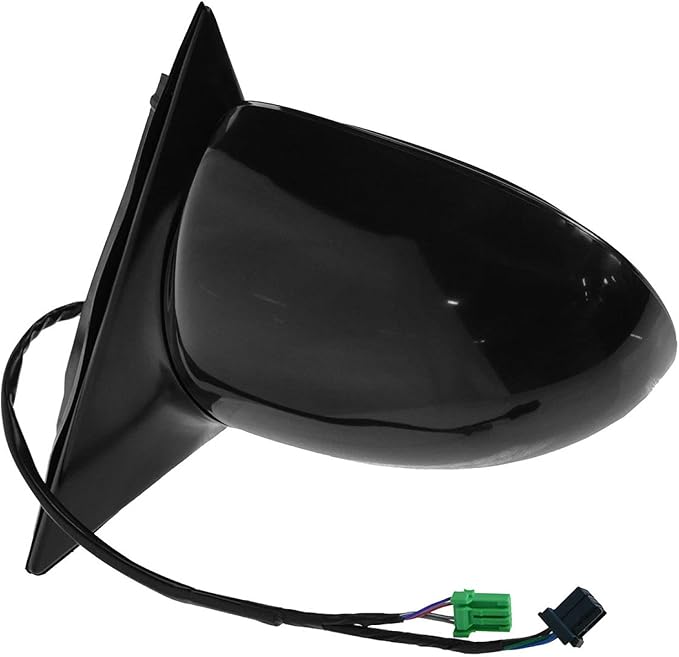 TRQ 2 Piece Driver and Passenger Side Mirror Assembly Set Electric Adjustment Heated Memory Black Compatible with 1998-2002 B