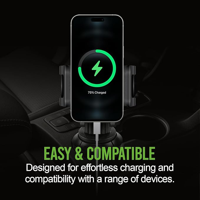 Cellet Car Cup Holder Phone Mount, Phone Holder Mount Cradle Universal Adjustable Compatible for Apple iPhone, Samsung Galaxy, Moto, Google Pixel Smartphones
