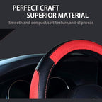 Car Steering Wheel Cover with Durable PU Leather, Universal 15 inch Fit for Car Truck SUV, Breathable Anti Slip Auto Steering Wheel Covers for Men and Women