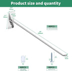 40 Pcs 10"/25CM Stainless Steel Wall Mounted Hooks with Protective Caps and Screws, Coat Bag Hat Utility Hook, Garage Tools S