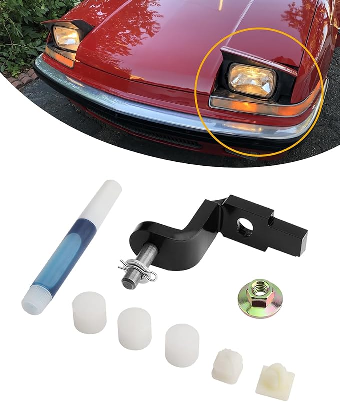 Headlight Crank Assembly Repair Kit (1 PCS), Compatible with Buick Reatta 1988 1989 1990 1991, Kit Works on both Front Left D