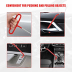 Car Lockout Kit, 67" Long Reach Tool Automotive Professional Emergency Tool Kit, Multi-Function Pull Hook Vehicle Disassembly