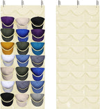 Dofilachy Hat Rack - Hat Organizer - Hat Racks for Baseball Caps, Visible Hat Holder - Baseball Hat Rack for Wall Door with 3