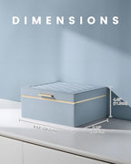 Lolalet Jewelry Box Organizer for Women Girls, 2 Layer Jewelry Organizers and Storage for Necklace Earrings Rings Bracelets, 