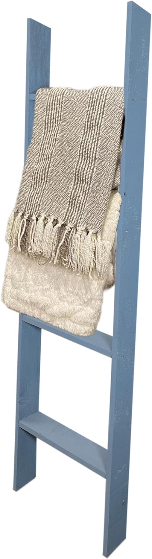 BARNWOODUSA Throw Blanket Ladder – Fully Assembled Reclaimed Wood – Rustic Decorative Ladder for Towels, Quilts, & More – Per