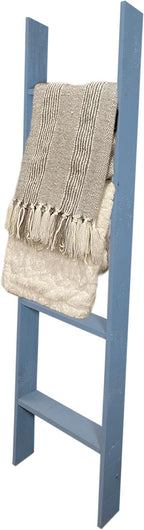 BARNWOODUSA Throw Blanket Ladder – Fully Assembled Reclaimed Wood – Rustic Decorative Ladder for Towels, Quilts, & More – Per