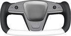 MEWANT Hand Stitched Tesla Model S Yoke Steering Wheel Cover Wrap for Tesla Model S 2021-2023 / Model X 2021-2023 Tesla Yoke Steering Wheel Accessories