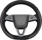 MEWANT DIY Stitching Steering Wheel Cover Wrap for Tesla Model 3 Highland 2023-2025/Model Y 2025 Highland for Tesla Model 3/Model Y Accessories(3D Style)