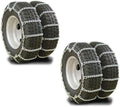 Mytee Products Pewag (Set of 2) 22.5" Twist Link Snow Tire Chain for Semi Trucks - Emergency Tire Traction Grip Chains - Snow