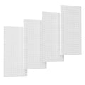 TORACK 4 PCS Metal 12 x 24 in Pegboard Panels, Garage Tools Organizer Pegboards for Workbench, Modular Peg Board, Tool Organi