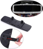 Rhinestone Car Rear View Mirror with Crystal Diamonds Rhinestones Cars Rear View Mirrors for Women,Car Interior Trim. (Sliver)