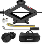 Scissor Jack 3 Ton, 4.1"-18.3" Lifting Car Jack, Heavy Duty Car Jack Kit, Portable Tire Changing kit with Lug Wrench, Tire Ja