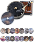 Record Player Car Air Freshener Vent Clip with 15pcs Refill Pads, Retro Ocean Breeze Aromatherapy Diffuser for Taylor Merch G