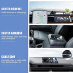 Car Anti Slip Mat Dashboard Tray Decorations Sticky Pad Thicken Washable with 360° Rotating Universal Phone Pad Holder+Number