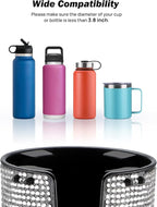 JOYTUTUS Bling Cup Holder Expander for Car, Stable Car Cup Holder Expander for YETI, Hydro Flask, Fit 18-40 oz Bottles and Mu