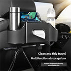 4-in-1 car organizer back seat, Multi-Pocket backseat car cup holder, Universal back seat cup holders for cars, car organization, for Travel & Daily Use (BLACK)