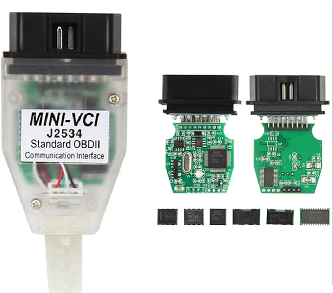 Mini Vci J2534 Cable Standard Obd2 Communication Interface for TIS Techstream V17 V18 Toyota Lexus Scion OBD2 Scanner