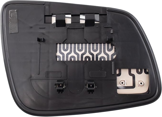 TRQ Driver Side Mirror Glass Heated Snap On Clear Compatible with 2008-2014 Mitsubishi Lancer MI1324103