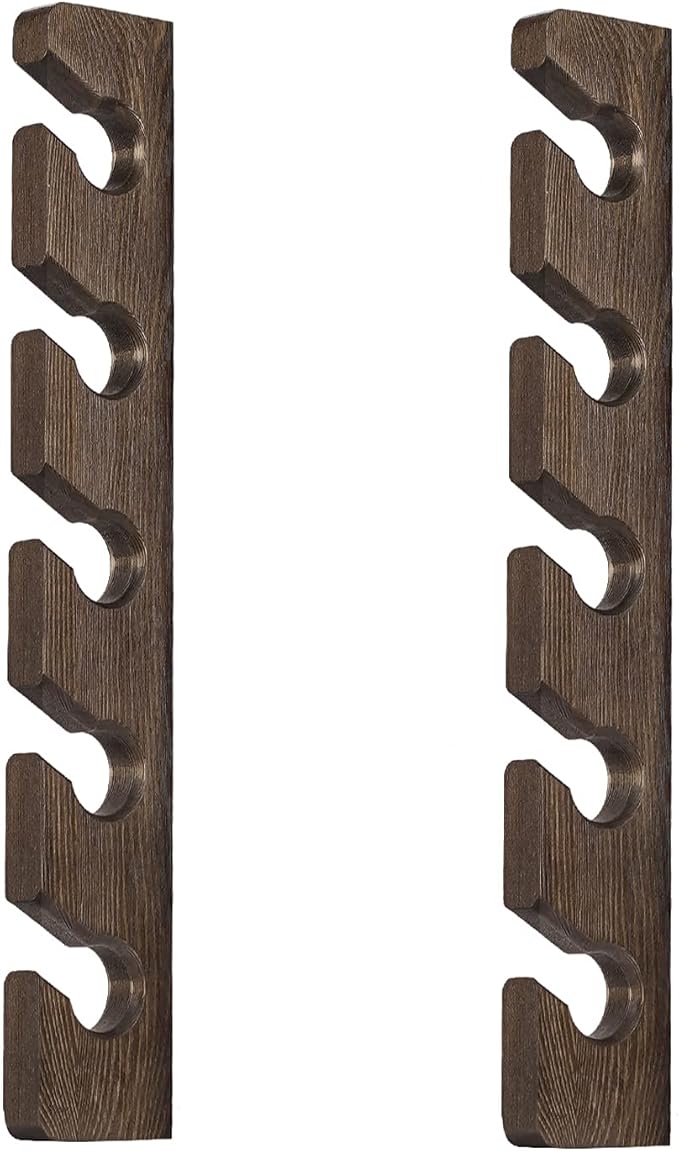 Hat Rack for Wall Baseball Cap Organizer Hanger (2 Pack) Modern Wooden Hat Holder Wall-Mounted Caps Display for Closet Door B