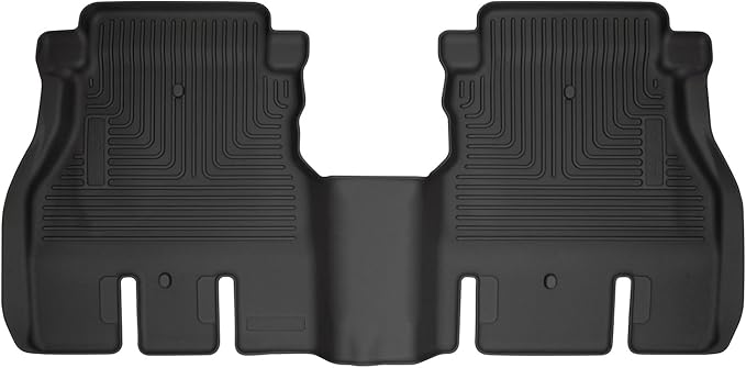 Husky Liners Weatherbeater Floor Mats | Fits 2018-2025 Jeep Wrangler JK/JL 4-Door (Excludes 4XE) | 2nd Row, 1-pc Black - 14041