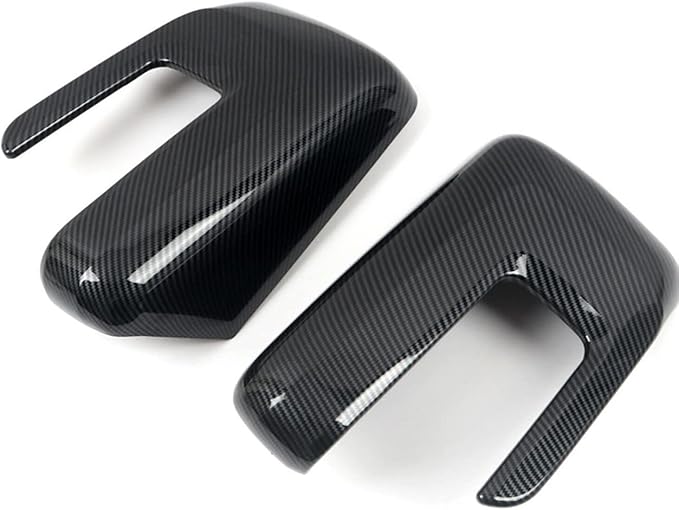 Keptrim for F150 Rearview Side Mirror Cover Trim for Ford F150 2021 2022 2023 2024 2025, ABS Carbon fiber, 2pcs