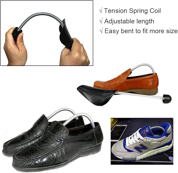 EchoDone 10 Pairs Plastic Shoe Tree Stretcher Shaper for Men