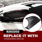 Pleoos Left Drive Side Rearview Mirror Lower Cover Compatible with Model Y 2018-2024, Side Mirror Cover Replacement, Base Trim Bottom Cover and Door Wing Mirror Cap Accessories (Black, Left)