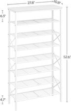 YATINEY 8 Tier Shoe Rack, Shoe Storage Organizer, Large Capacity Shoe Shelf Holds 32 Pairs of Shoes, Sturdy and Stable, for E