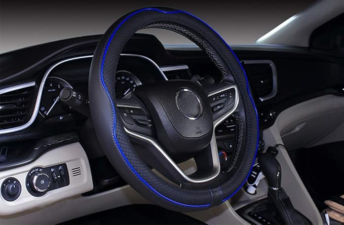 Mayco Bell Small Size Steering Wheel Cover Anti-Slip,Safety,Soft,Breathable,Durable,Full Surround,Comfortable Grip Microfiber