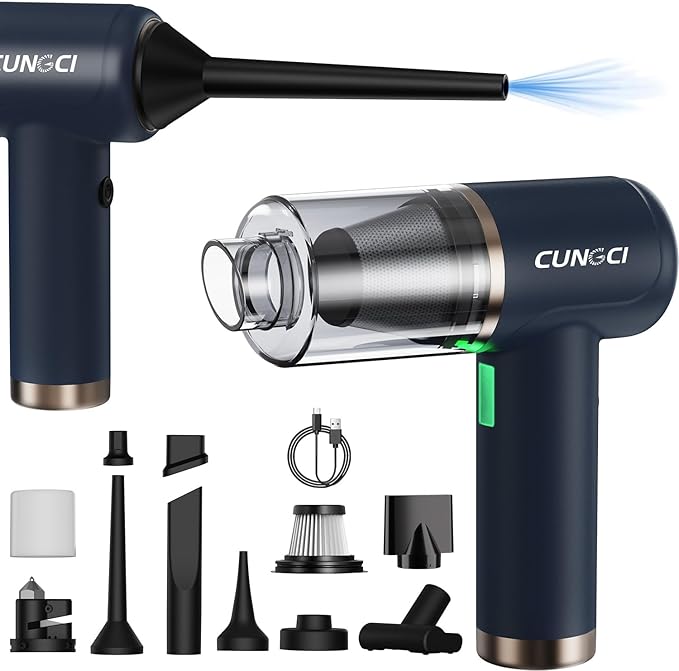 Car Vacuum Handheld Vacuum Portable Cordless, 18000Pa 5 in 1, 100W Brushless Motor, High Power Vacuum Cleaner with Window Bre