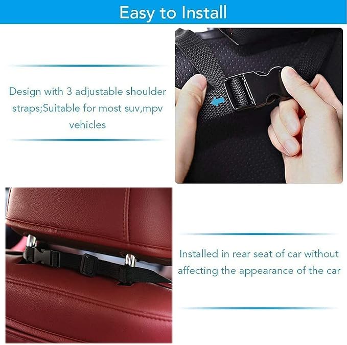Car Organizers and Storage, Backseat Hanging Organizer with 5 Pockets, Waterproof Collapsible Large Capacity Organization Bag,