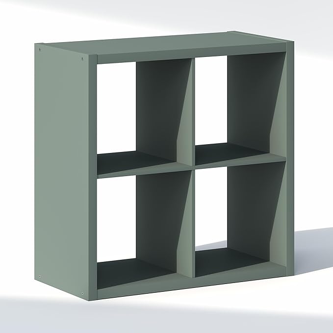 Furinno Cubic Closet Organizers and Storage, 4-Cube Closet Organizer, Open Shelf Closet Storage, Extra Thick Frame for Wardro