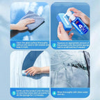 Glodway Glass Cleaner For Car Windshield,Oil film Remover, Streak-Free Shine on Automotive Windows, and Mirrors, Ammonia Free