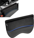 Seat Gap Filler, Multifunctional Storage Bag for Mobile Phone Sunglasses Documents Wallet, Soft Padded Leather Anti-scratch Organizer, for Cars Trucks Portable Indoor Accessories (Black)
