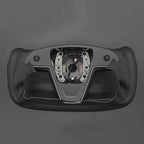 MEWANT Hand Stitched Tesla Model S Yoke Steering Wheel Cover Wrap for Tesla Model S 2021-2023 / Model X 2021-2023 Tesla Yoke Steering Wheel Accessories(3D Style)