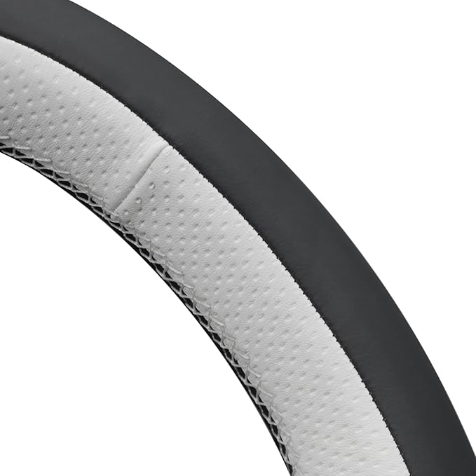 MEWANT DIY Stitching 3D Style Steering Wheel Cover Wrap for Tesla Model 3 Highland 2023-2025/Model Y 2025 Highland for Tesla Model 3/Model Y Accessories(3D Style)