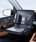 Leather Car Steering Wheel Tray, Car Food Table Tray Multifunctional Laptop Desk, Back Seat Headrest Table for Eating Food Drink and Writing Laptop Work
