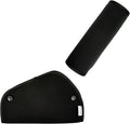 Kid's Shoulder & Belly Protective Padding - Soft Breathable Hypoallergenic Straps Cushion Cover for Booster Seat, Strollers, and High Chairs, Black