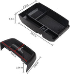 2PCS Center Console Dash Storage Tray and Armrest Secondary Storage Box Compatible with Ford Bronco Sport CX430 2021 2022 2023 2024 Center Console Organizer Insert Accessories