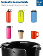 JOYTUTUS Cup Holder Expander for Car, 2 Pack Car Cup Holder Expander for YETI, Hydro Flask, Nalgene, Large Car Cup Holders Ho