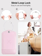 TopMade Smart Luggage Tag with Find My, Premium Leather Luggage Tags for Suitcase, Travel Bags, Backpacks, Anti-Lost Suitcase