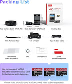VIOFO A229 Pro 4K HDR Dash Cam, Dual STARVIS 2 IMX678 IMX675, 4K+2K Front and Rear Car Camera, 2 Channel with HDR, Voice Cont