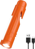 KnLnny Ware Automotive Escape Tool, Window Breaker,Seatbelt Cutter, Car Flashlight, 5 in1 Auto Tactical Gear, USB Charging, M
