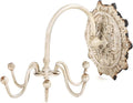 NIKKY HOME Wall Mounted Hooks Jewelry Organizer Rustic Hanging Vintage Decorative Shabby Chic Jewelry Storage Display Hanger 