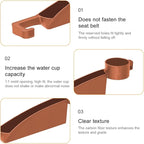 2PCS Car Seat Gap Filler, Dual Slot Carbon Fiber Vehicle Side Seat Gap Organizer Strip with Cup Holder, Auto Console Guard Spacer Stop Things from Dropping, Universal Fit (Orange)