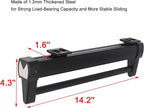 Adjustable Double-Rail Pull Out Clothes Hanger Rod with Thick Steel - Wardrobe Clothing Rail Hanger Rack Bar for Pants and Cl