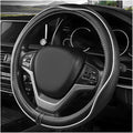 Car Steering Wheel Cover, 15 Inch Anti-Slip Breathable Leather Auto Steering Wheel Protector, Full Surround Soft Steering Whe