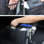 Trunk Organizer Car Basket Storage Tote Organizer Small Black Collapsible Snack Bins for Car SUV Sedan